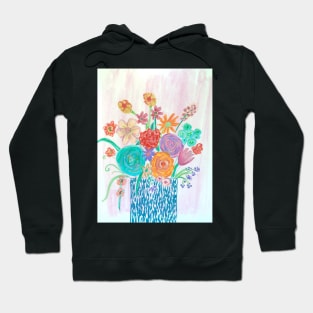 Bright Colourful Florals Hoodie